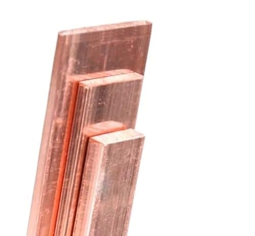 1pc Copper Flat Bar - 500mm Length, 50mm Width, 5-20mm Thickness - High Conductivity for Electrical & Manufacturing Applications(10mm)