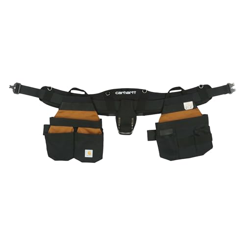 Carhartt Station Tool Belt, Durable, Adjustable Water-Resistant Belt Organizer, Adjustable Tool Belt (Carhartt Brown)