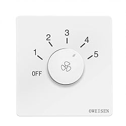 Dimmer Para Ventilador Ruarby Regulación universal Ac220 V de ajuste para ventilador de techo, regulador de velocidad, botón de pared, regulador de intensidad LED