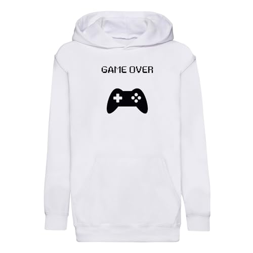 Sweat à capuche enfant Game Over en coton premium pour jeune gamer