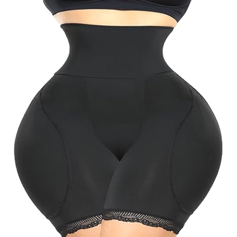 VENDAU Hip Pads for Women Shapewear with Butt Pads Shapewear Hip Dip Shapewear Hip Pads for Crossdressers Hip Enhancer (Black, 3X-Large) Cover