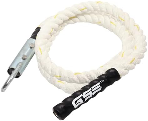 GSE Gym Climbing Rope, 1.5" Diameter Heavy Workout Rope for Indoo...