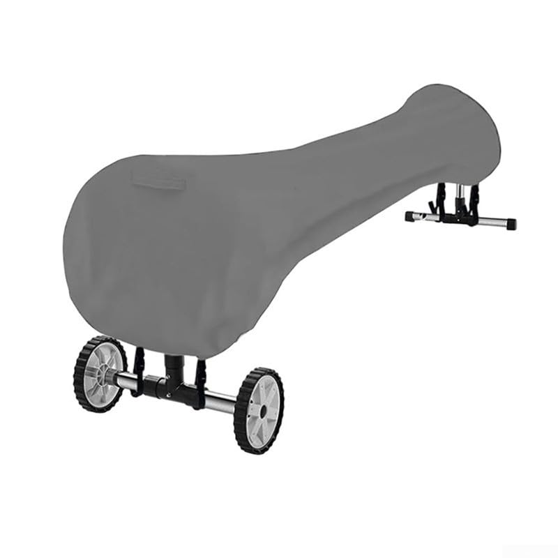 Solaughguy Cubierta de carrete de alberca de tela Oxford 210D para uso al aire libre, protector de muebles de patio impermeable gris, opciones de tamaño de 16 pies, 18 pies, 20 pies, 24 pies (210D: 18