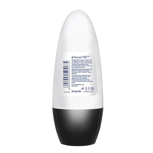 Image of Rexona Invisible Dry + Fresh Roll-On Deodorant for Women | 72-Hour Freshness | No Stains | Alcohol-Free & Gentle on Skin | 45 ML