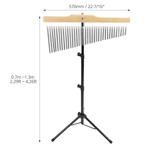 image for QWORK 36 Tones Musical Chimes Instruments with 2.3-4.2 ft Adjustable M