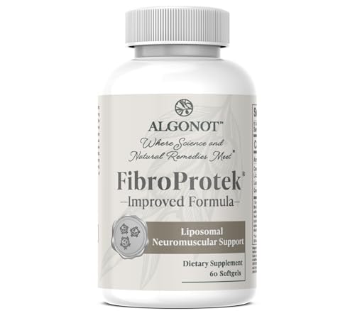 Algonot FibroProtek Physician Recommended with Exclusive Combination of Ingredients Including Luteolin Quercetin Carnitine Olive Pomace Oil 60 Capsules