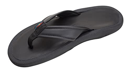 Rainbow Sandals Men's Navigator Premier Leather Orthopedic Foot Bed w/Tapered Strap