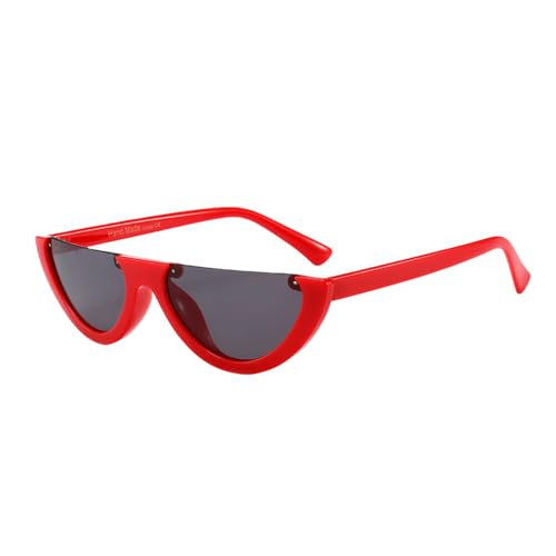 Lunettes de soleil demi-lune femmes œil de chat à verres teintés
