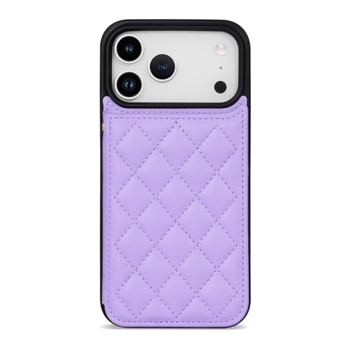 Étui à rabat iPhone 11 Pro Max violet clair en cuir rigide et silicone