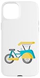 Installation facile Pédicab, Vélo, Pousse-Pousse, vélo-Taxi Coque pour iPhone 15 Plus
