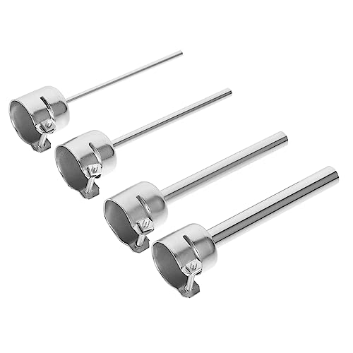 NAMOARLY Hot Air Desoldering Station Nozzles 4pc Kit Heat Resistant Tips No Air Leak Sizes 3/5/8/10mm