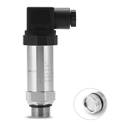 Lefoo T2000 0-100Psi 4-20Ma Air Compressor Water Pressure Transmitter 10-30Vdc Hersman Oil Pressure Transducer Sender Sensor G1/4 Fuel Pressure Transducer For Diesel Fuel Gas Water Oil #TOP2
