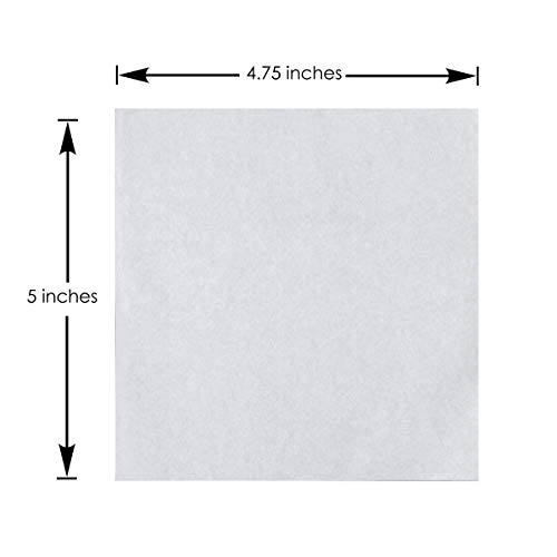 Waxed Butcher Paper Sheets | Hamburger Patty, | 1000 Non-Stick Wax Paper Squares Per Set (4.75x5) - Thumbnail 3