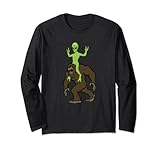 Photo Gallery divertente bigfoot alien spaceship, ufo bigfoot & alien maglia a manica Photo Gallery divertente bigfoot alien spaceship, ufo bigfoot & alien maglia a manica