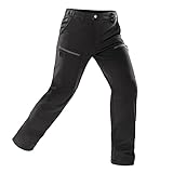 Hiauspor Snow Pants Men Fleece Lined Waterproof Ski Pants Insulated Snowboarding Hiking Softshell...