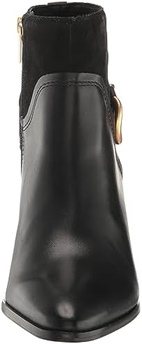 Vince Camuto Women's Evelanna Stacked Heel Bootie Ankle Boot, Black, 10 | Image 1