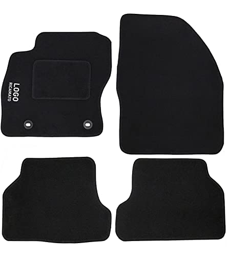 Tappetini Auto Su Misura Per FORD FOCUS (2011-2018) In Moquette Antracite | Battitacco Inclusi, Made In Italy - 2