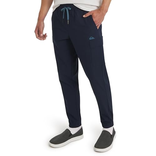Quiksilver Men's Regular Fit Active Performance Midweight Cargo Woven Jogger Pants