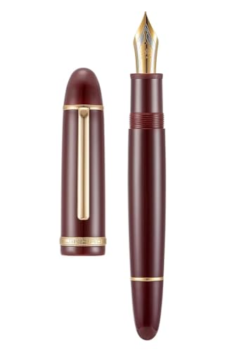 Stylo-plume bordeaux avec clip doré F, l'élégance intemporelle pour vos écrits