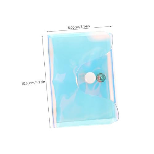 VALICLUD Hologram Clear Transparent Bag Organizer Position Holographic Credit Holder for Travel Sports Shopping Stylish Design for Women2