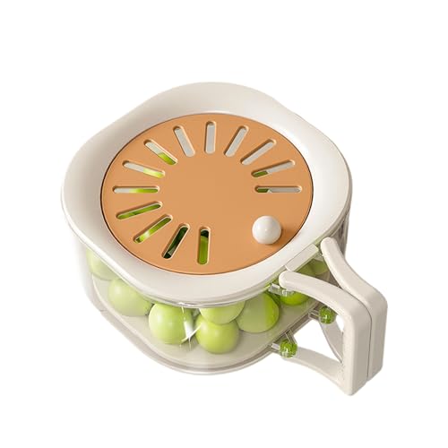 Ungtyb Scolafrutta - 2 in 1 Multifunzionale con Manico Pieghievole e Coperchio per la Casa,Colini e Scolapiatti per Alimenti,Per Casa Picnic Campeggio Spuntino Utensile Da Tavola Anguria Cibo