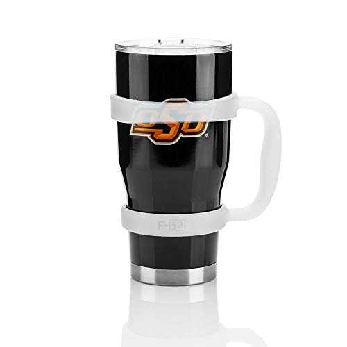 F-32 Clear/Transparent Handle - 19 Colors - 30Oz Size - Compatible With 30 Oz Yeti And 30 Oz. Ozark Trail Tumbler Travel Mug - Bpa Free (30Oz, Clear/Transparent, 1 Count (Pack Of 1)) #TOP2