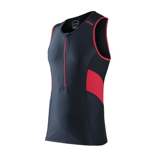 [][X[] Vv Men's Activate Tri Top-[Black/Red] fB[X ubN
