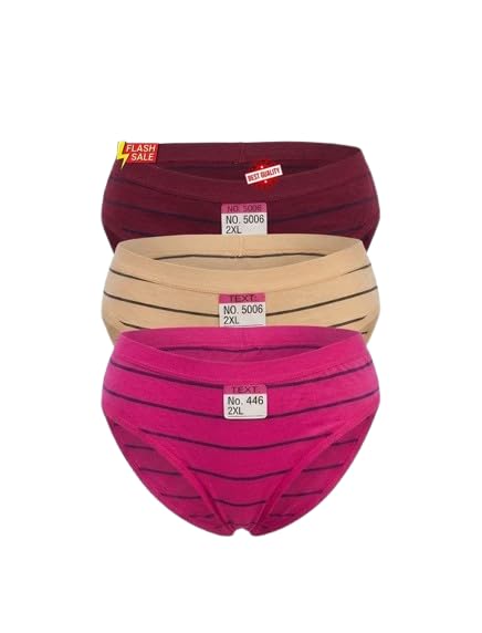 Alan Your own Choices Women's Cotton Bikini Panties, Low Rise Hipster, Soft and Breathable, Cotton Briefs, Sweat Absorbent Panties, Pack of-picture-12