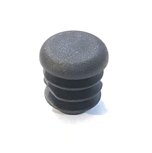 (Pack of 10) 1/2" OD Round End Caps (16-18 Ga - for Hole Size 0.37" - 0.40" ID) 0.50 Round Inch Sliding Inserts | Furniture Chair / Table Leg Caps | Fitness Eqpt End Caps | by SBD