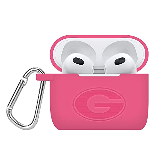 Affinity Bands Georgia Bulldogs Engraved Silicone Case Cover Compatible with Apple AirPods Gen 3 (Pink)