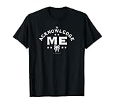 WWE Roman Reigns Acknowledge Me Distressed Text Logo T-Shirt