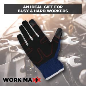 Guantes de trabajo de invierno XL en azul para proteger tus manos del frío 5