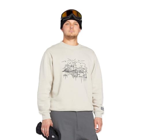 Volcom Men's Essential Crew Fleece Snowboard Winter Sweatshirt