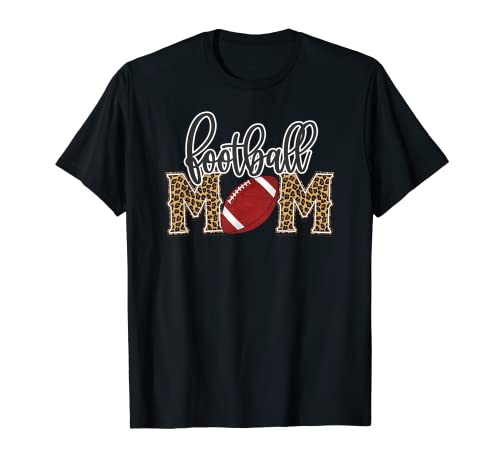 Moms Football Imprimé léopard pour femme Motif guépard T-Shirt