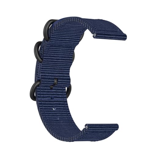 Correa de nailon watch pulsera de reemplazo textil compatible con relojes negros