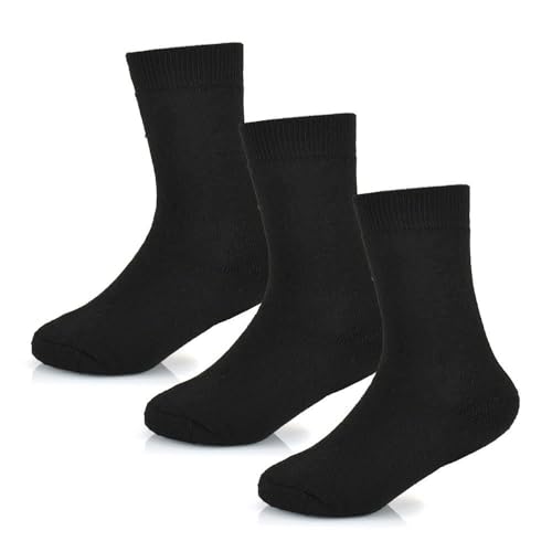 A2Z 4 Kids - A2Z 4 Kids Boys Girls Thermal Socks Ultimate Winter - Socks AZ598 Black 3 Pack 3-6