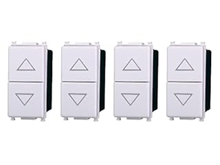 Pulsante Doppio Saliscendi, Compatibile Con Vimar Plana (4 Pezzi)