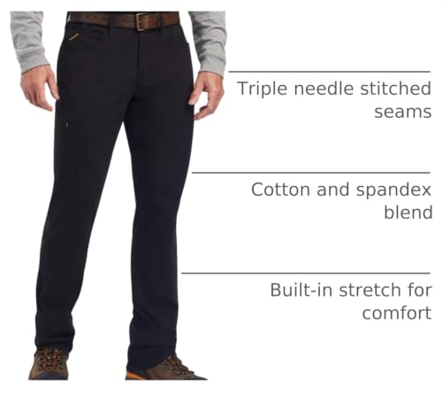 Image of ARIAT Work Rebar M4 Low Rise DuraStretch Made Tough Stackable Straight Leg Pants