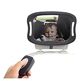 Keep an eye on your child in the back seat and provide some additional entertainment for your baby with this handy and durable infant car mirror, designed for safe travel