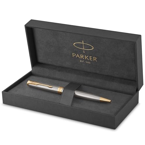 Caneta Esferográfica Parker Sonnet Aço Inox Gt S0809140/1931507, Parker, 1931507, N/A