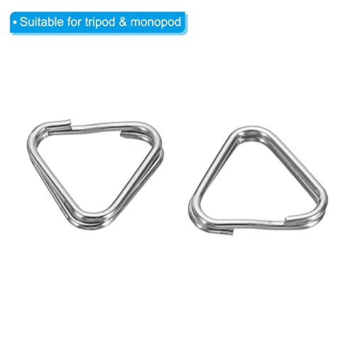 Anillo triangular PATIKIL para correa de cámara con adaptador de gancho de metal universal 4