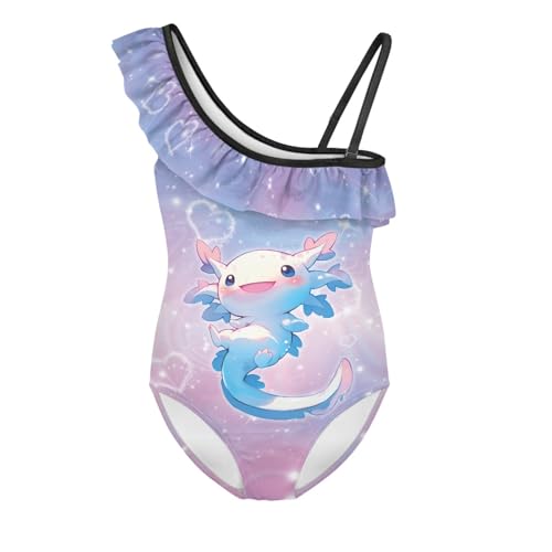 Image of Girls One Piece Swimsuits Size 3-14 Trendy Ruffle Bathing Suit Casual Hawaiian Summer Beach Swimwear