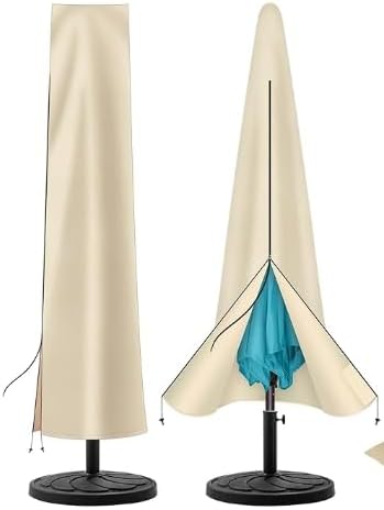 Patio Umbrella Cover Beige with bag