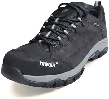 Miniatura 2 de HIWALK Zapatos de senderismo impermeables confort mediados tobillo montañismo zapatos transpirable ligero escalada camping trekking al aire libre