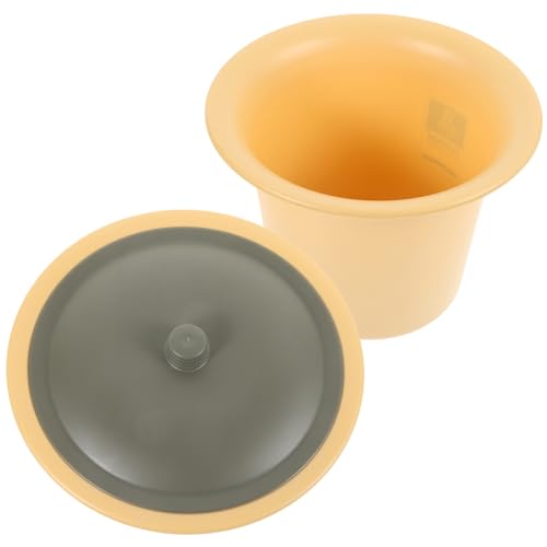 IWOWHERO Disability Accessible Portable Toilet Compact Commode Toilet Bucket Plastic Urinal Easy to Use Odor-Proof for Home