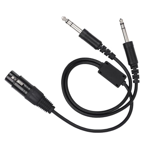 Cable adaptador KIMISS de XLR a conector dual GA 5 pines miniatura 4