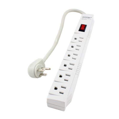 Power Strips With Switches Heavy Duty 1 FT 6 Outlet Safety Surge Protector