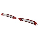 X AUTOHAUX Pair Front Bumper Reflector Side Marker 63147205398 63147205397 for BMW 328i 2009-2012 Replace Amber Color Reflector White