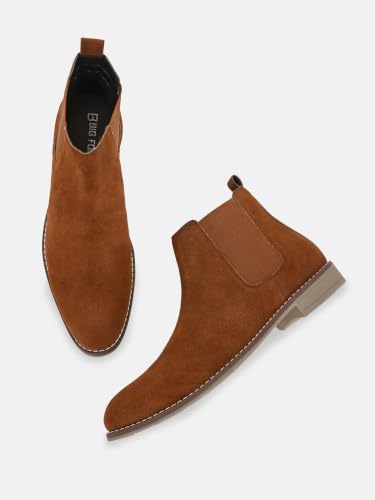 Big Fox Classic Look Chelsea Boots for Men (Beige) - Image 7