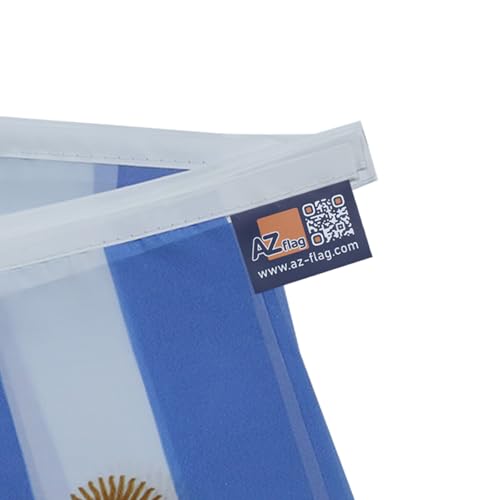 Image of AZ FLAG Argentina 6 meters BUNTING Flag 20 flags 9'' x 6'' - Argentine STRING flags 15 x 21 cm